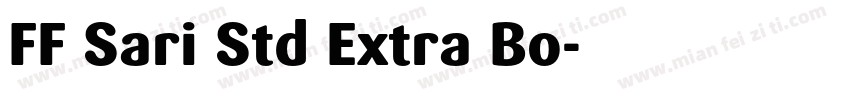 FF Sari Std Extra Bo字体转换